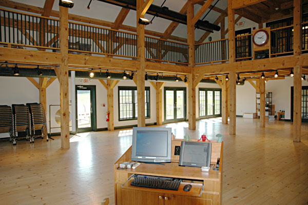 Brigham Hill Community Barn interior Brigham Hill Community Barn